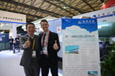 2015中国制冷展,新宜能总经理与克莱门特厂家代表合影
